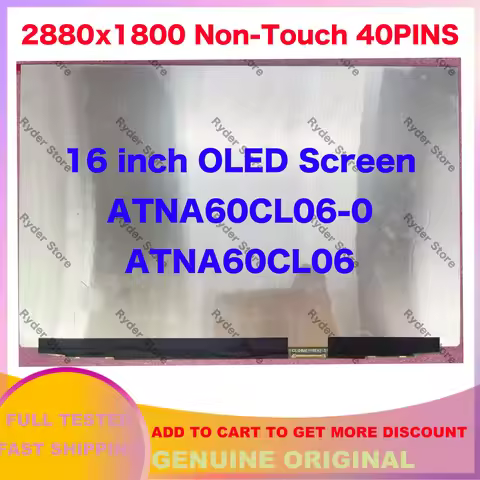 16" 2880x1800 Non-Touch Laptop OLED LCD Screen ATNA60CL06-0 ATNA60CL06 For LG Gram Pro 16Z90SP Displ