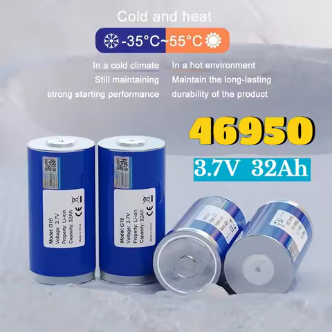 46950 Rechargeable Battery 3.7V 32Ah 10C 4695E Automotive Ignition Energy Storage Inverter Cylindric