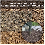 SUKKI Natural Oil Palm Kernel Shell & Palm Fibre Mulching 5KG, Mulching Fibre