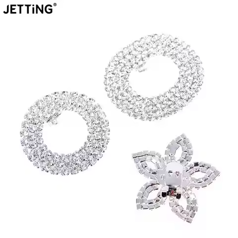 1pc Women Elegant Shoes Rhinstones Ornament Crystal Decorations Shoes Clips Bridal Wedding Party Sho