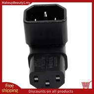 IEC Male C14 to Up Right Angled 90 Degree IEC Female C13 Power Extension Adapter