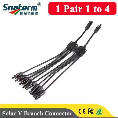 1Pair x PV 4Y Branch parallel connection 30A 1000/1500V Electrical 4Y Connector Photovoltaic 4pcs so