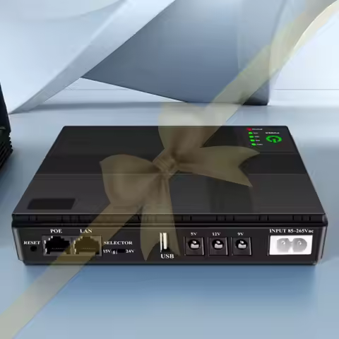 10400mAh DC1018P Uninterruptible Power Supply 5V/9V/12V Mini UPS Router Adapter Optical Cat Built-in