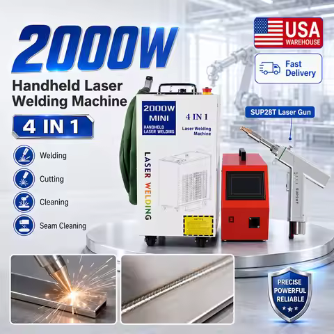 2000W Laser Welding 4 in 1Laser Welding Machine Welding Cleaning Cutting Soldering Machine BWT Fiber