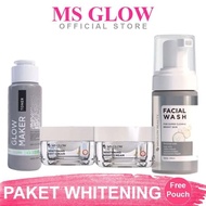 Ms Glow Facial Package Contents 4 DAY CHANGE SUNWHITE (Fw Super Clean, Glow Maker Toner/Toner Acne F