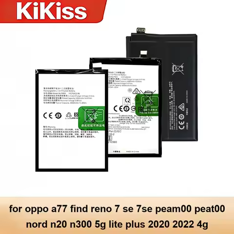 4300-5000mAh For Oppo A77 Find Reno 7 SE 7SE PEAM00 PEAT00 Nord N20 N300 5G Lite Plus 2020 2022 4G B