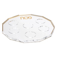 16 X 16 X 4.5 Pesach Acrylic Food Tray Clear Acrylic Passover Seder Plate Lucite Square Standoff Seder Plate