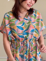 katji / พร้อมส่ง ชุดเดรส Mamiya เอวรูด ผ้าCotton rayon