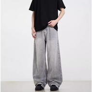Men Loose Pants for Gray Baggy Jeans for Men Baggy Pants Men Casual Pants for Men Denim Pants