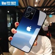 Softcase Kaca Vivo Y22 Terbaru Motif Apple Case Vivo Y22 Aesthetic Case HP Vivo Y22 Casing HP Vivo Y22 Kesing HP Vivo Y22 Softcase Mewah Y22 Type Lain Chat kami !!!