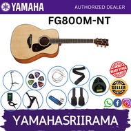 Yamaha FG800M Solid Spruce Top Acoustic Guitar Package - Natural