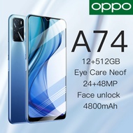 OPPO A74 Smartphone 12GB+512GB Original Cellphone  HD Screen 5G Mobile Phones