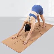 Custom Printed Eco-Friendly Natural Ruer Thickened Fine-Grained Cork Yoga Matt Premium Foldable Yoga Mat For Travel