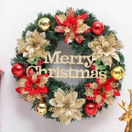 Vòng Hoa Trang Trí Noel D70 size 40cm Tặng Kèm Đèn Vòng Nguyệt Quế Giáng Sinh