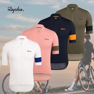 Rapha Summer Cycling Jersey Short Sleeve Set Maillot Ropa Ciclismo Breathable Mountain rapha Bike Clothing MTB Cycle
