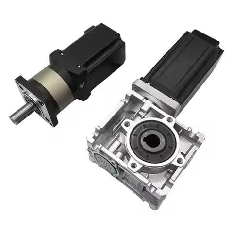65W-130W Nema23 57mm DC Brushless Motor BLDC Paired with 57mm Planetary Gearbox NMRV030 Worm Gear Re