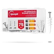 20 Keping Kit Penyambung dan Skru Drywall Pengeboran Sendiri # 8 x 1-1/4"-Penyambung Dinding yang He