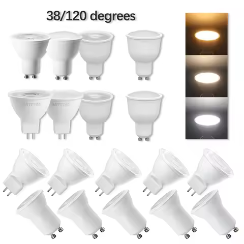 10Pcs 3W MR11 GU11 LED Light Bulbs GU10 AC 220V Energy Saving GU4 GU5.3 Bi-Pin Spotlights Lamp Indoo