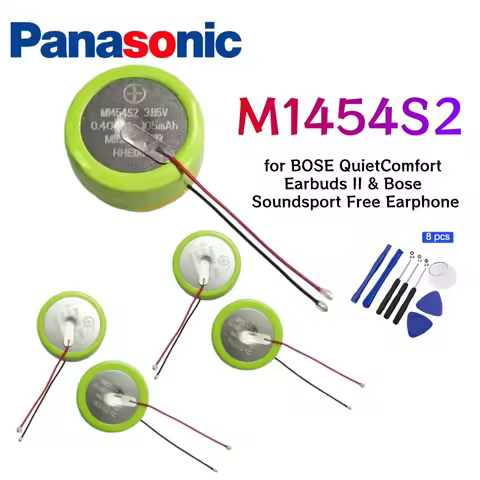 2-100PCS PCS M1454S2 3.85V 105mAh 1454 Battery for BOSE QuietComfort Earbuds II & Bose Soundsport Fr