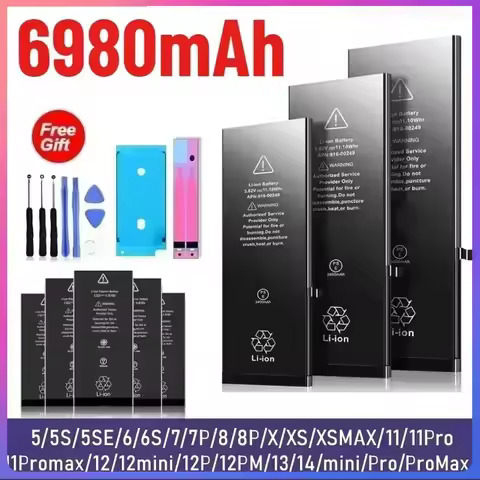 Zero-cycle Rechargeable Batterie for IPhone 14 13 12 Pro 6S 6 7 8 Plus X XS Max Battery for Iphone L