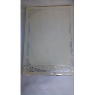 Certificate Paper In Silver