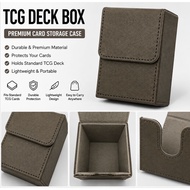 TCG Deck box Leather Portable Magnetic Storage Box 80-100 pcs storage