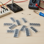 2512 Size SMD Resistor Assortment, 50 Units, R010 to 1R00, 1% Low Resistance Kit  2512 Saiz Resistor