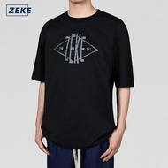 ZEKE A0061 Graphic T-shirt Lelaki Lengan Pendek Baju Men‘s Short Sleeve Tops