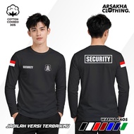 Latest Security Long Sleeve T-Shirt with A4 Check Logo, Cotton Combed 30s NC, DTF Screen Printing, A
