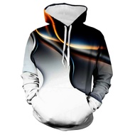 Men's Hooded Sweatshirt Lightweight Element 3D Pullover Print Long Sleeve