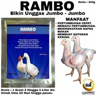 Rambo - Vitamin Ayam Broiler / Vitamin Penggemuk Ayam / Obat Ayam Broiler - Vitamin Ayam Cepat Besar - Vitamin Unggas