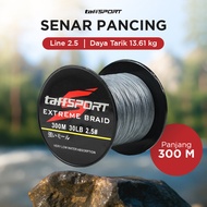 Taffsport Fishing Line Thread EXTREME Braid 2.5 300m Fm Pel Gray