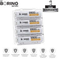 My Boring Batery AA 2800 mAh 4 Pack High Power Baterai AA Rechargeable