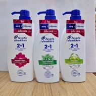 เซ็ตพิเศษ  แชมพูขจัดรังแค Head & Shoulders 2in1 แชมพูขจัดรังแค สูตร 3 สูตร 370 มล. ยาสระผม กลิ่นหอม 