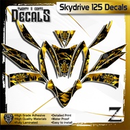 skydrive 125 decals high-quality sticker gold anchor