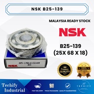 NSK JAPAN B25-139 DEEP GROOVE BALL BEARING 25x68x18MM 100% ORIGINAL CAR GEAR BOX BEARING