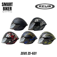 Zeus Helmet ZS-631 Double Visor And Spoiler Open Face Helmet