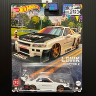 Hot Wheels LB-ER34 Super Silhouette Nissan Skyline 2023 Hot Wheels Boulevard White Premium