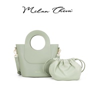 Milan Chiva รุ่น Crossbody Bag กระเป๋าสะพายข้างสำหรับผู้หญิง กระเป๋าถือ หนัง PU (MC-495)