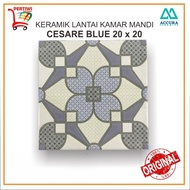 Keramik Lantai Kamar Mandi Kasar Accura Cesare Blue 20 x 20