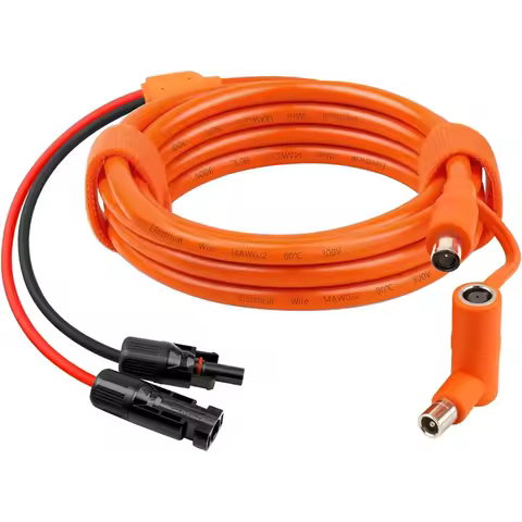 AAAN-Solar Panel To DC 8Mm Adapter Cable 2M-Solar Connector To DC7909/8020 Male Plug Extension Cord