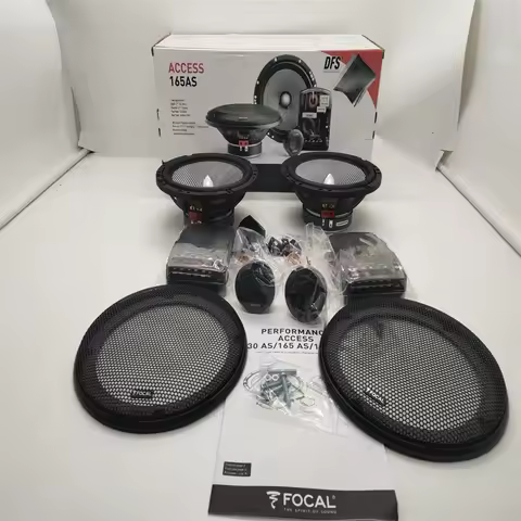 Free Shipping 1 Sets Focal Access 165AS Max 120W 2Way Separated Kits Performance Component Car Speak