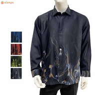 90652 (New Release) Bentop Baju Batik Kemeja Long Sleeve Baju Batik Lengan Panjang