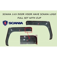 SCANIA 113 DOOR VISOR HAVE SCANIA LOGO  FULL SET WITH CLIP