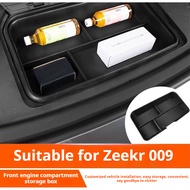 For zeekr 009 front cabin storage box storage box car storage box ABS storage zeekr 009 car modifica
