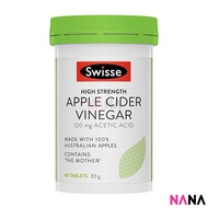 Swisse High Strength Apple Cider Vinegar 60 Tablets (EXP:11 2025)
