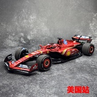 BBR 1: 18 Ferrari SF-24 Leclair 2024 American Station F1 Formula Alloy Car Model