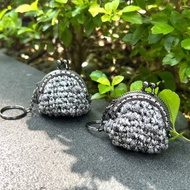 鋼絲球造型口金包-銀色 外星隕石/鋼絲球/奇特/零錢包