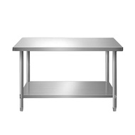 Global House CROWN โต๊ะเตรียมสเตนเลส 2 ชั้น 120x60x80 ซม. NOELLE รับประกันของเเท้