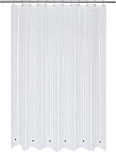 Mrs Awesome Extra Long Shower Curtain Liner with 6 Magnets 72 x 84 inch, Clear PEVA 8G Heavy Duty Th